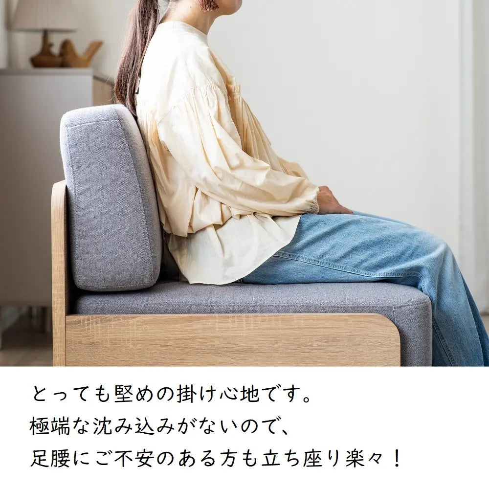 [140幅]２Ｐソファー コンパクトながら奥行きしっかり＋ゆったり 背・座クッションは３色展開【お客様組立】