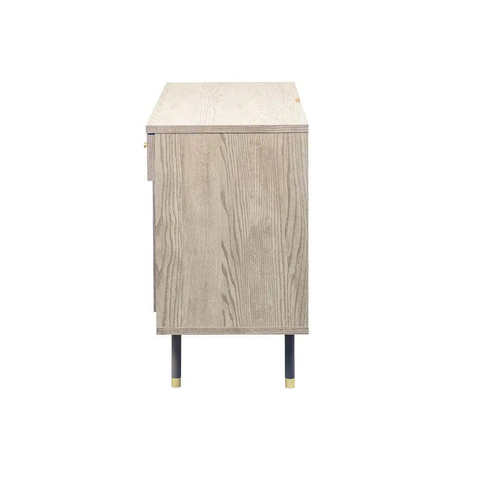 [100幅]ミドルボード  国産 オープン棚×可動棚×引き出し×タップ収納で配線もスッキリ【お客様組立】