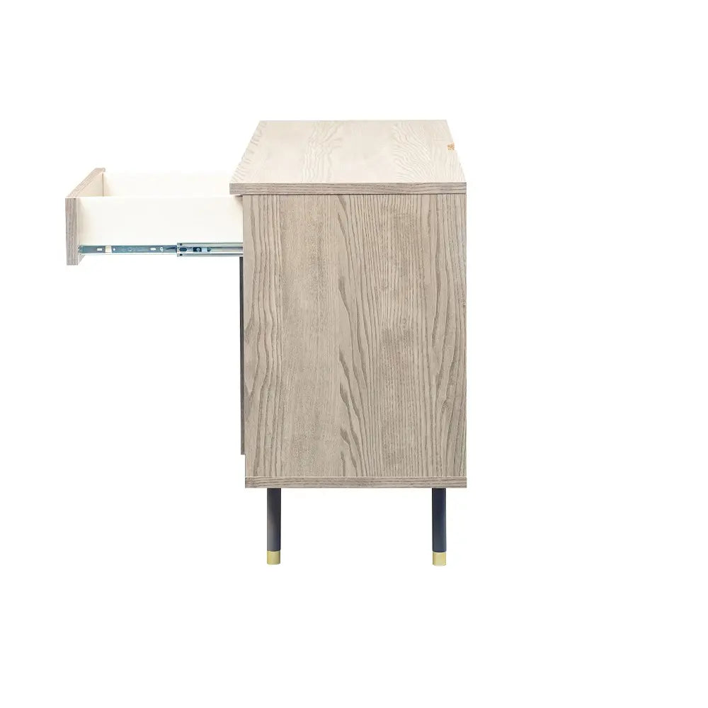 [100幅]ミドルボード  国産 オープン棚×可動棚×引き出し×タップ収納で配線もスッキリ【お客様組立】