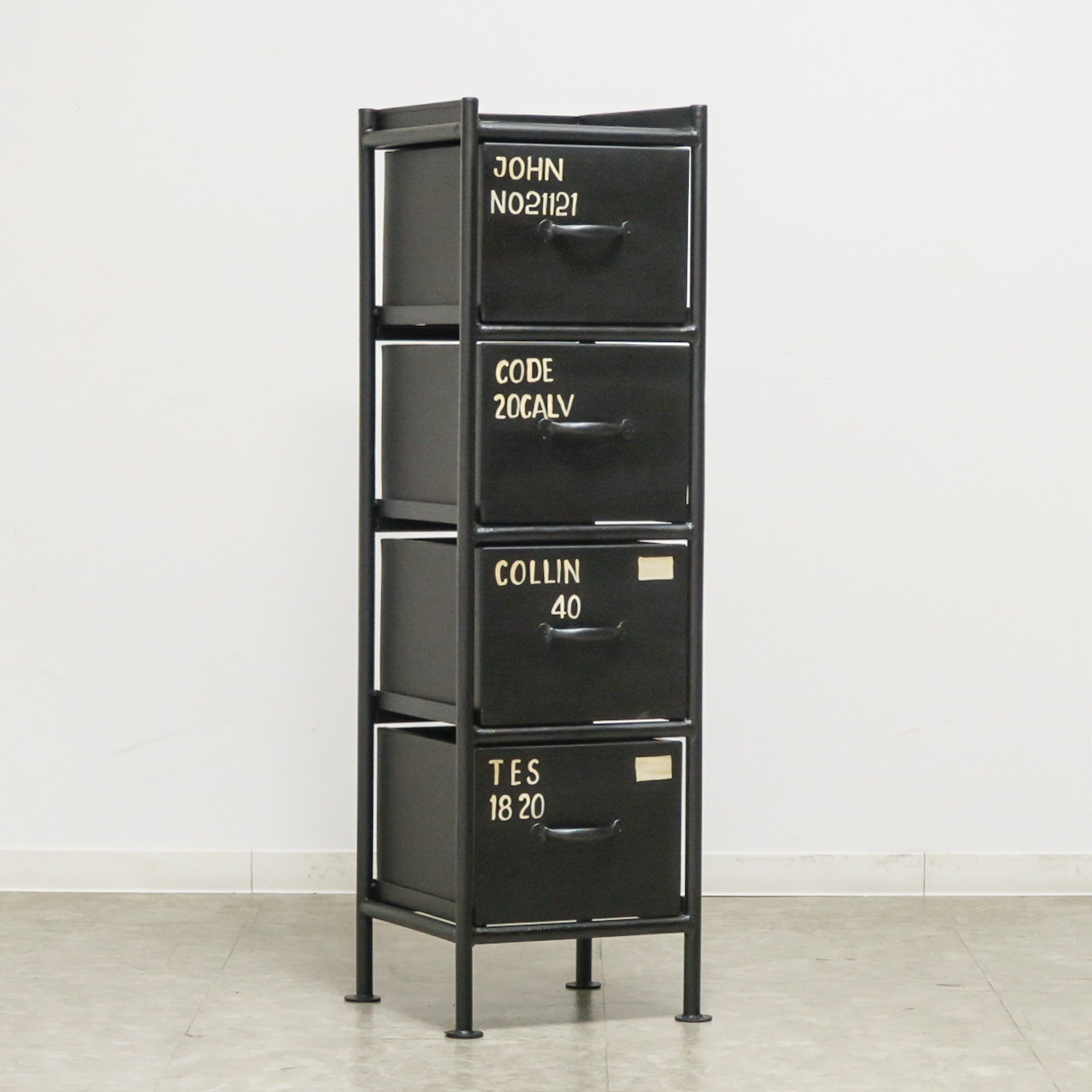 縦型4杯引出スチールチェスト – 蔵HOUSE