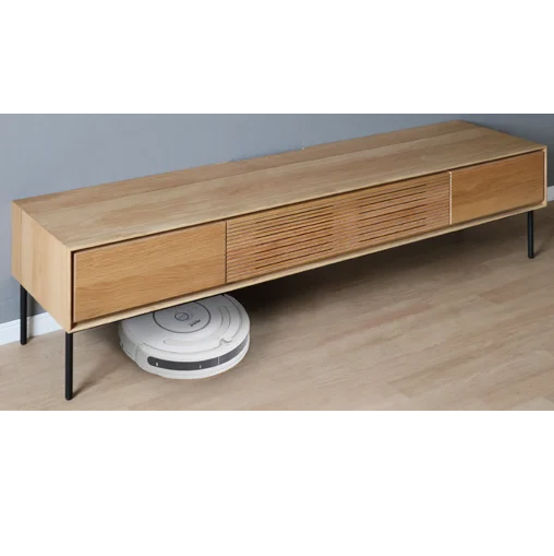 ★訳あり特価[180cm幅] ＴＶボード オーク突板 すっきりデザイン