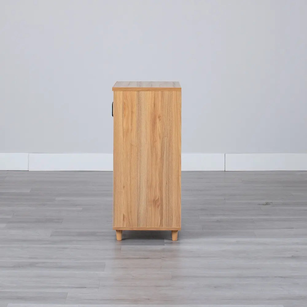 [60cm幅]ナチュラルな木目調 レトロな雰囲気のキャビネット【お客様組立】