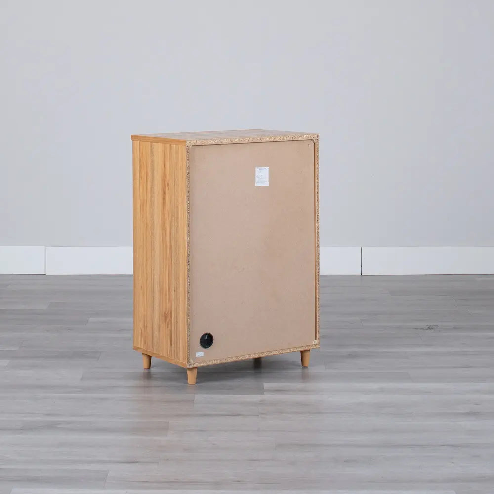 [60cm幅]ナチュラルな木目調 レトロな雰囲気のキャビネット【お客様組立】