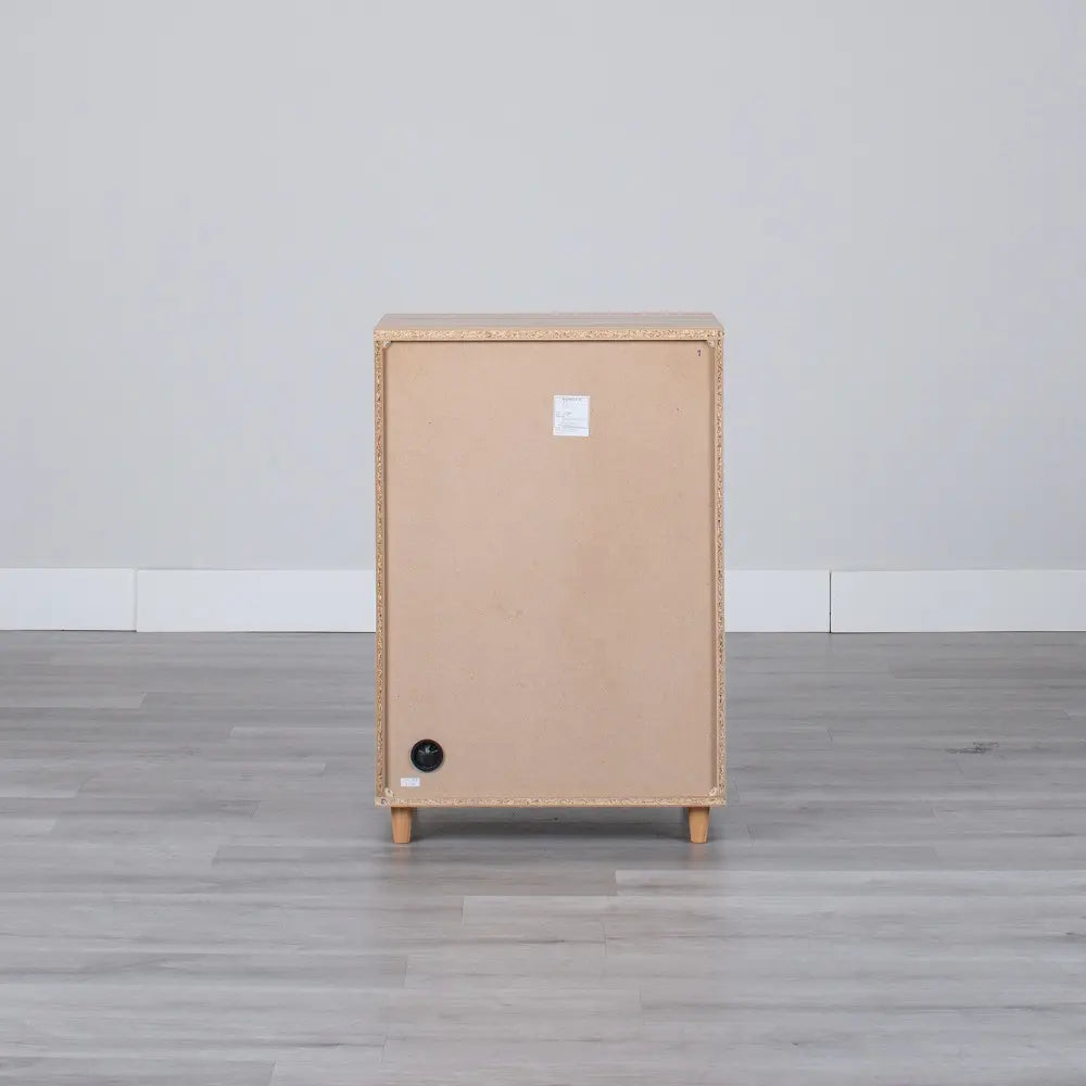 [60cm幅]ナチュラルな木目調 レトロな雰囲気のキャビネット【お客様組立】