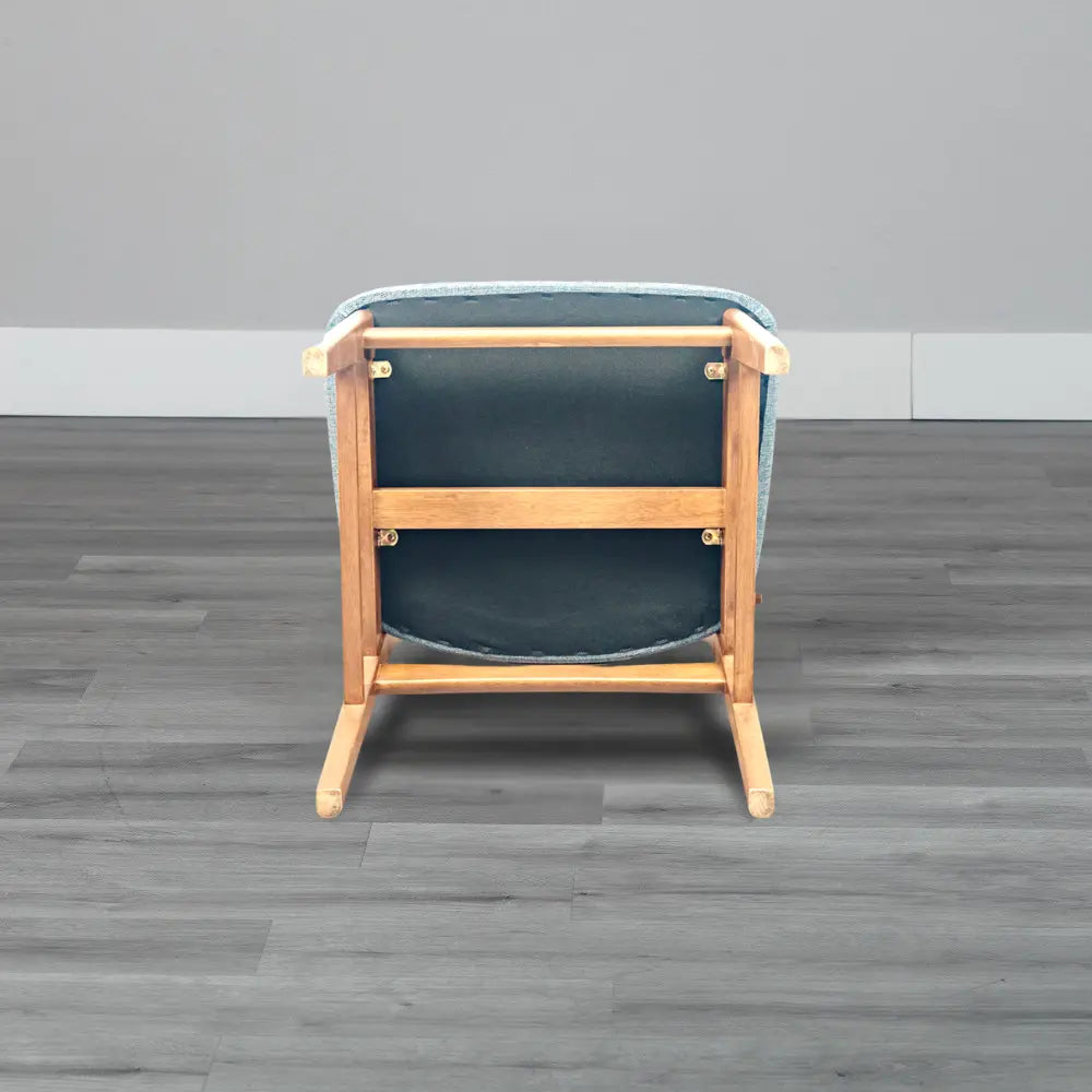 [49cm幅]食堂椅子 北欧風 ナチュラル ファブリック座面 アイボリーベージュ